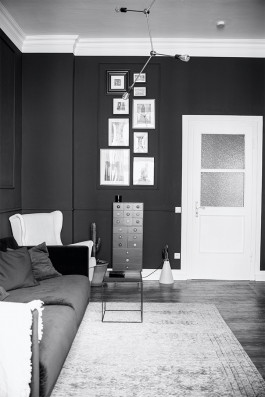 Wohnzimmer Altbau Blau 